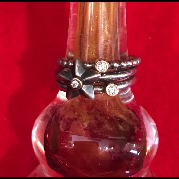 ❤️HP!❤️ Pandora Stella Retired Diamond Ring 52 - Picture 4 of 7